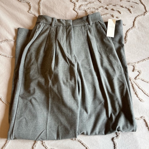 Abercrombie Tailored Brushed Suiting Wide Leg Pant size small - Picture 5 of 6